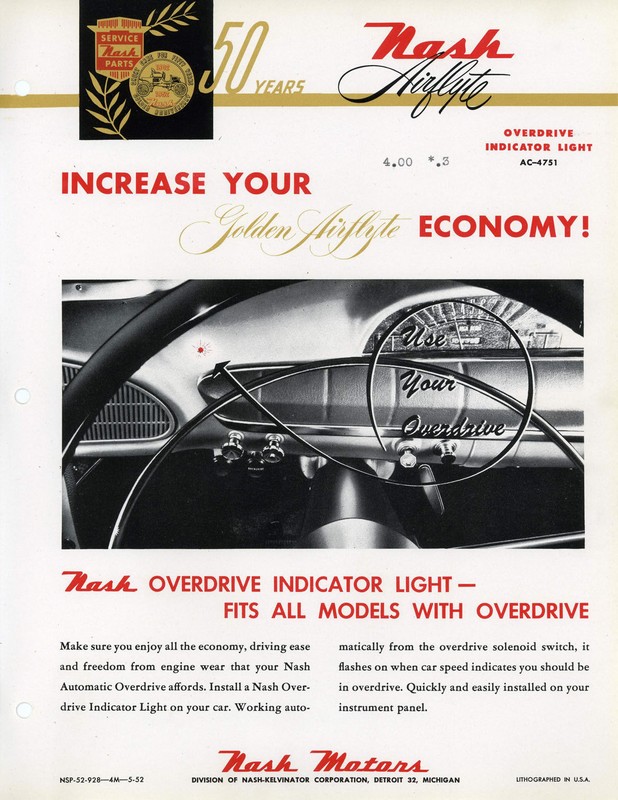 1952 Nash Accessories Booklet Page 26
